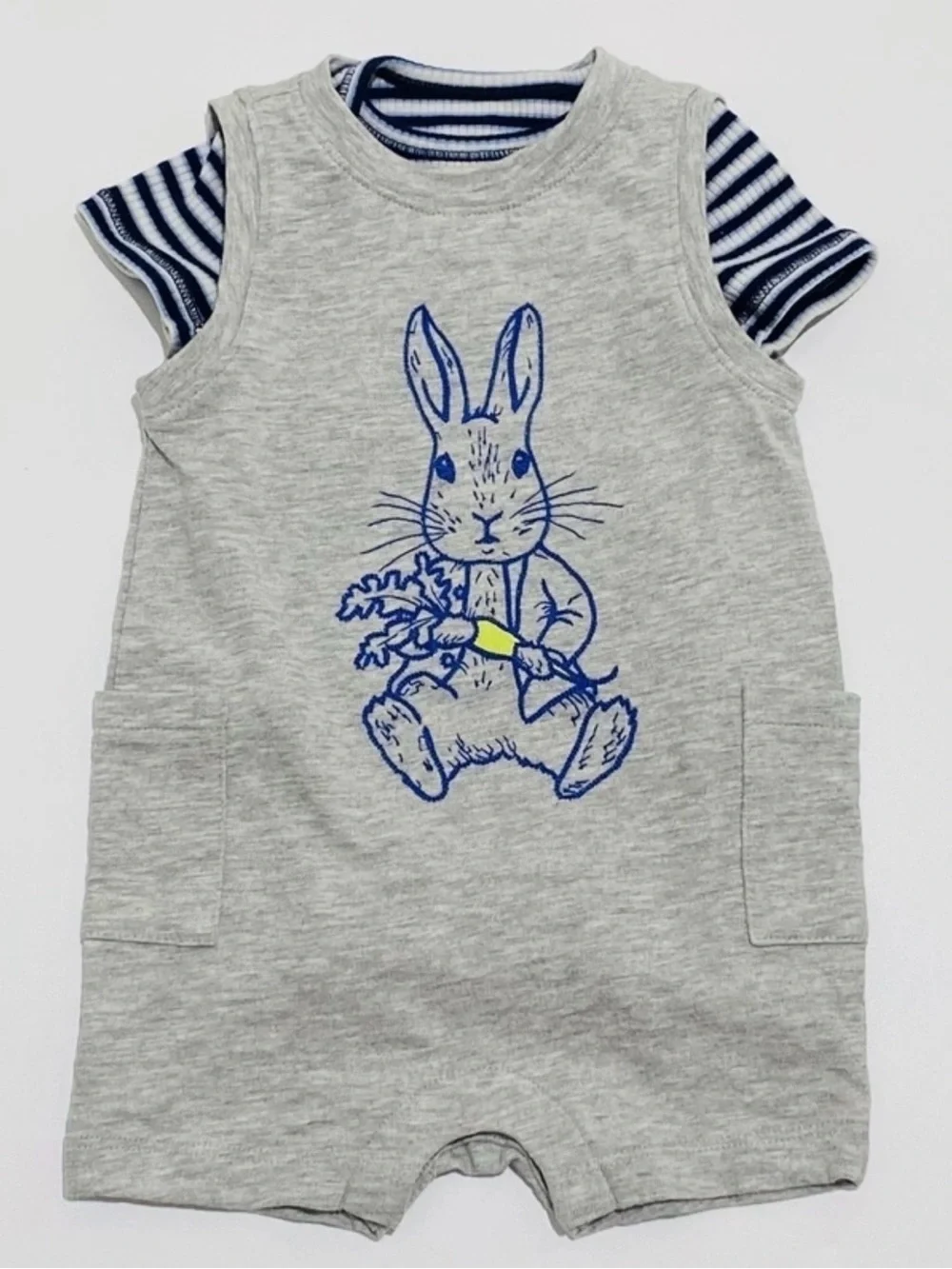 GAP Baby Peter Rabbit Sleeveless Pocket Romper One Piece Shorty 6-12M - NWOT